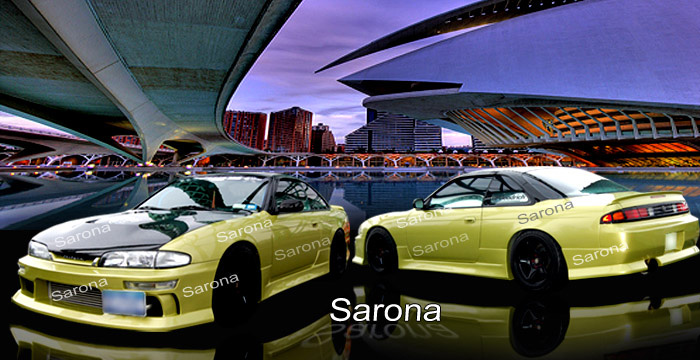 Custom Nissan 240SX  Coupe Body Kit (1995 - 1996) - $980.00 (Manufacturer Sarona, Part #NS-045-KT)